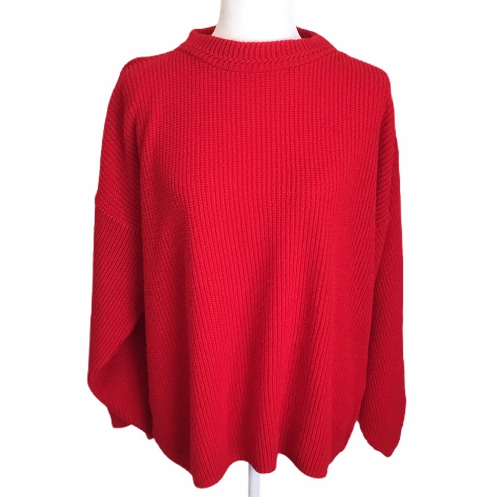 Colter Bay Vintage 1980’s Red Shaker Sweater L